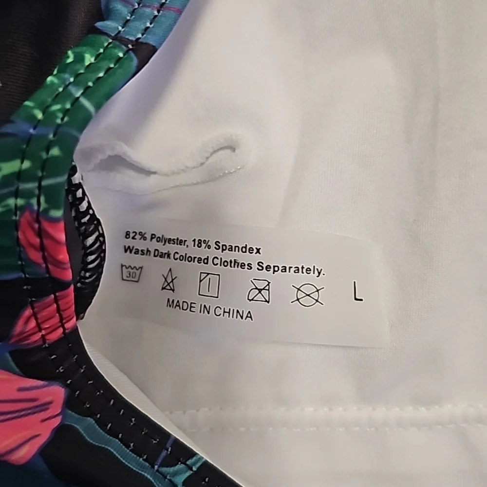 NWT Binlowis Swimwear One-Piece Ruffle Sleeve Floral Swimsuit Small & Large